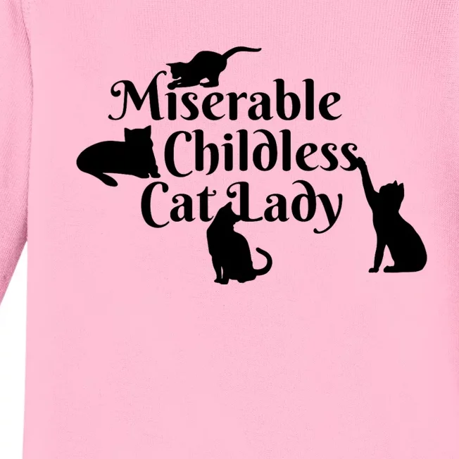 Miserable Childless Cat Lady Baby Long Sleeve Bodysuit