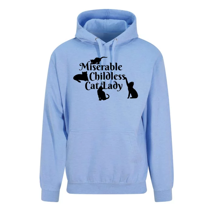 Miserable Childless Cat Lady Unisex Surf Hoodie