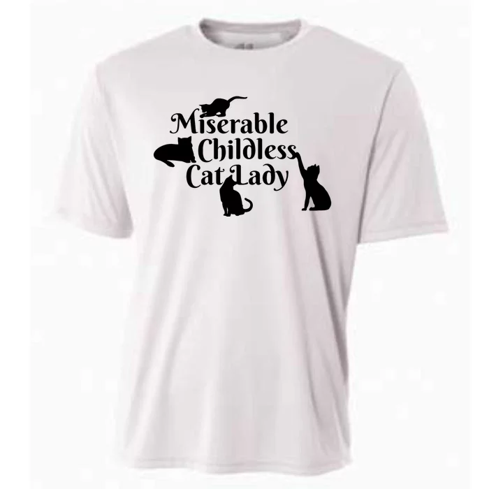 Miserable Childless Cat Lady Cooling Performance Crew T-Shirt