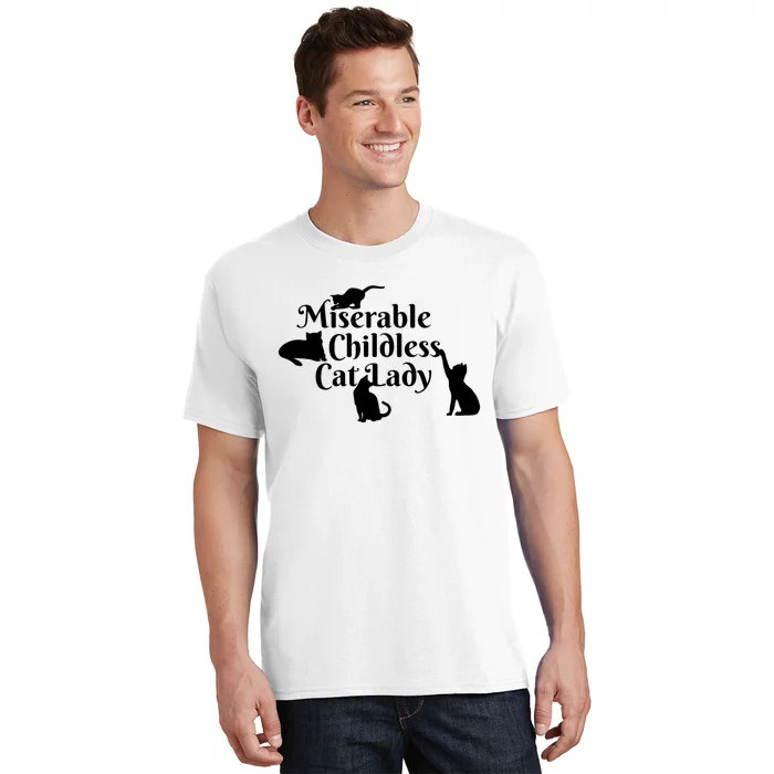 Miserable Childless Cat Lady T-Shirt