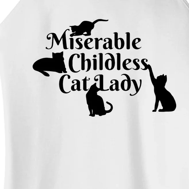 Miserable Childless Cat Lady Women’s Perfect Tri Rocker Tank