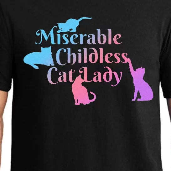 Miserable Childless Cat Lady Funny Pajama Set