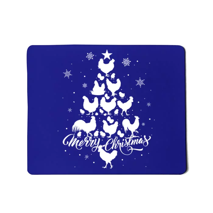 Merry Chickmas Chicken Tree Funny Gift Mousepad