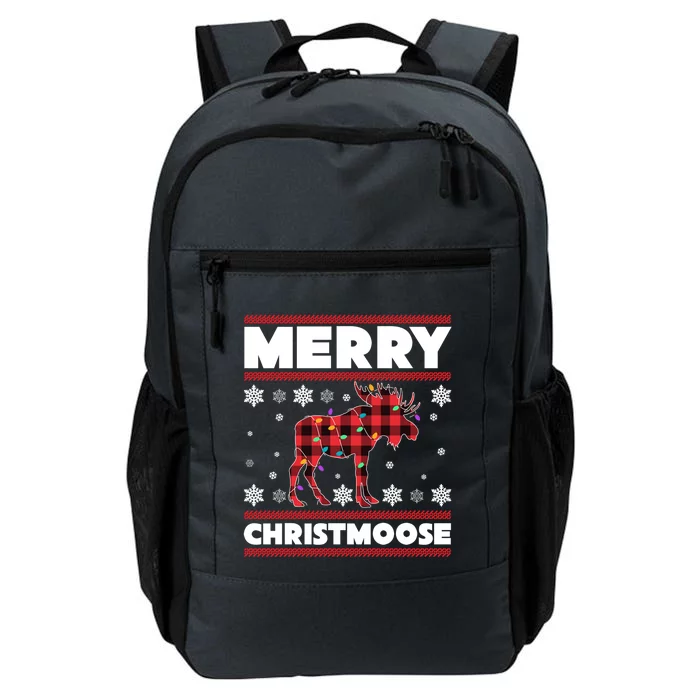 Merry Christmoose Christmas Moose Lover Xmas Holiday Gift Daily Commute Backpack