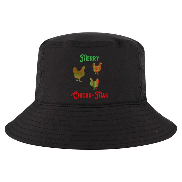 Merry Chicksmas Chicken Christmas Cool Comfort Performance Bucket Hat