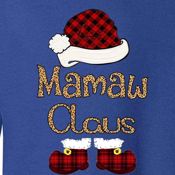 Mamaw Claus Christmas Mamaw Santa Cool Gift Toddler Sweatshirt