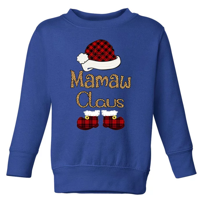 Mamaw Claus Christmas Mamaw Santa Cool Gift Toddler Sweatshirt