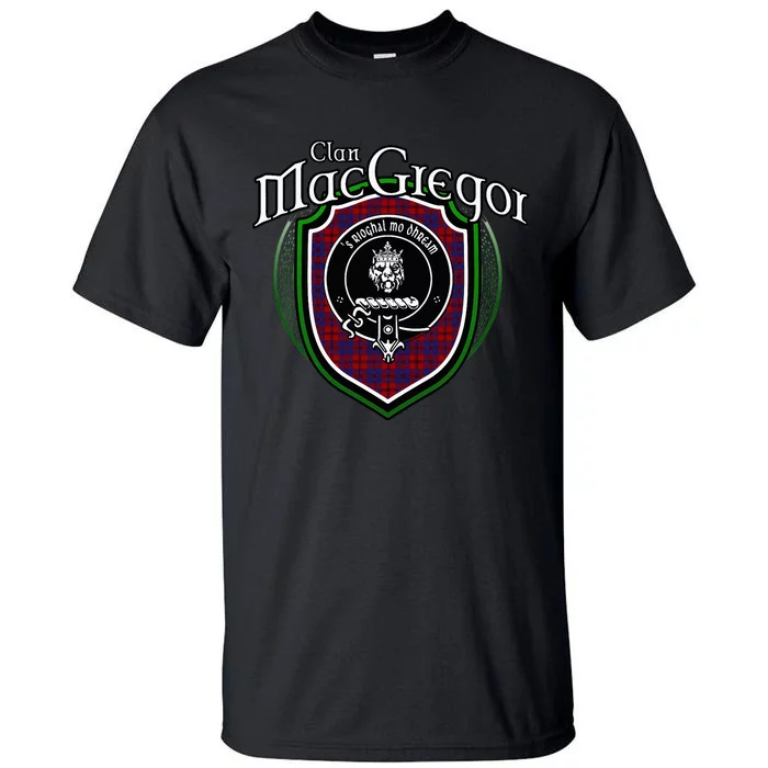 Macgregor Clan Crest Scottish Clan Macgregor Family Badge Tall T-Shirt