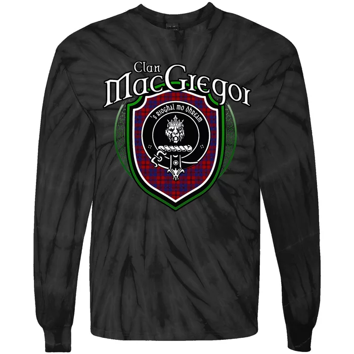 Macgregor Clan Crest Scottish Clan Macgregor Family Badge Tie-Dye Long Sleeve Shirt