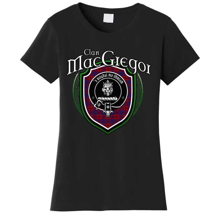 Macgregor Clan Crest Scottish Clan Macgregor Family Badge Women's T-Shirt