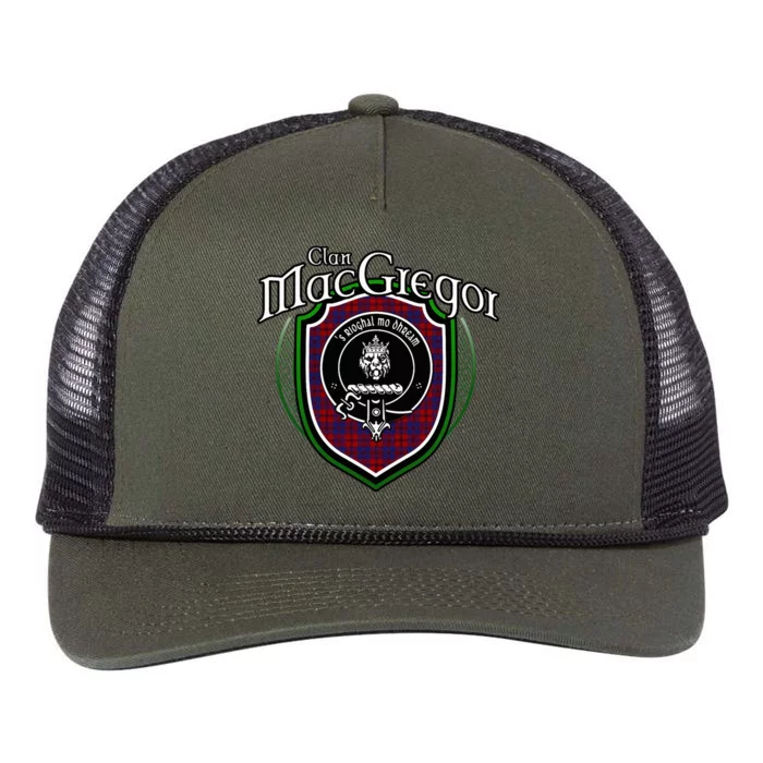 Macgregor Clan Crest Scottish Clan Macgregor Family Badge Retro Rope Trucker Hat Cap