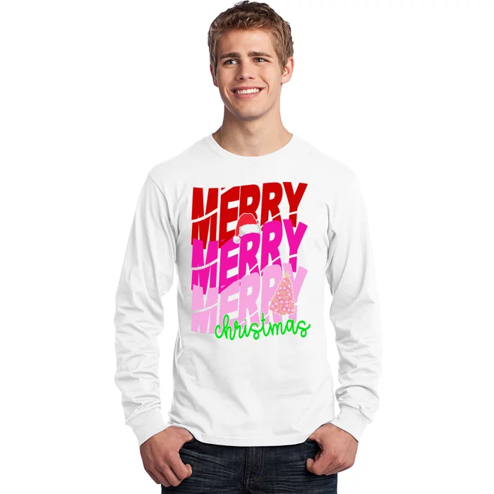 Merry Christmas Cute Holiday Gift Long Sleeve Shirt