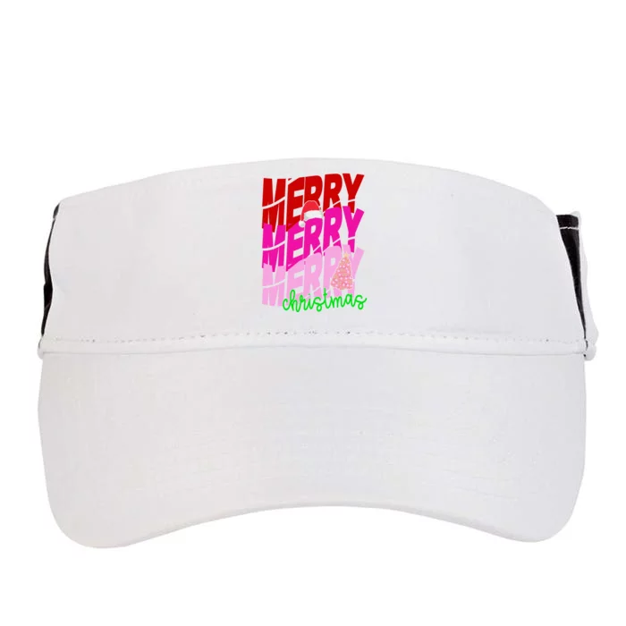 Merry Christmas Cute Holiday Gift Adult Drive Performance Visor