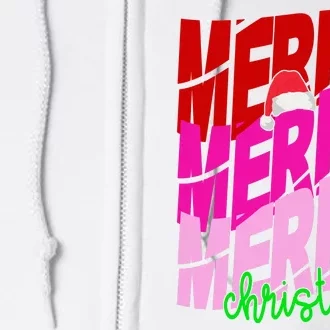 Merry Christmas Cute Holiday Gift Full Zip Hoodie