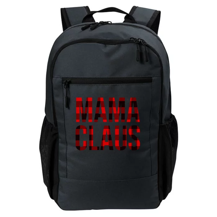 Mama Claus Christmas Buffalo Plaid Xmas Mom Santa Gift Daily Commute Backpack