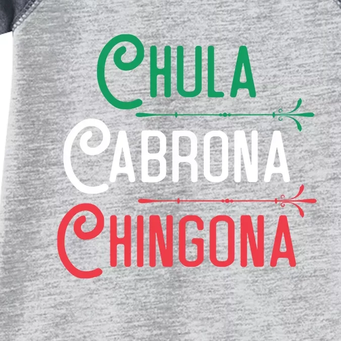 Mexicana Chula Cabrona Chingona Mexican Girl Infant Baby Jersey Bodysuit