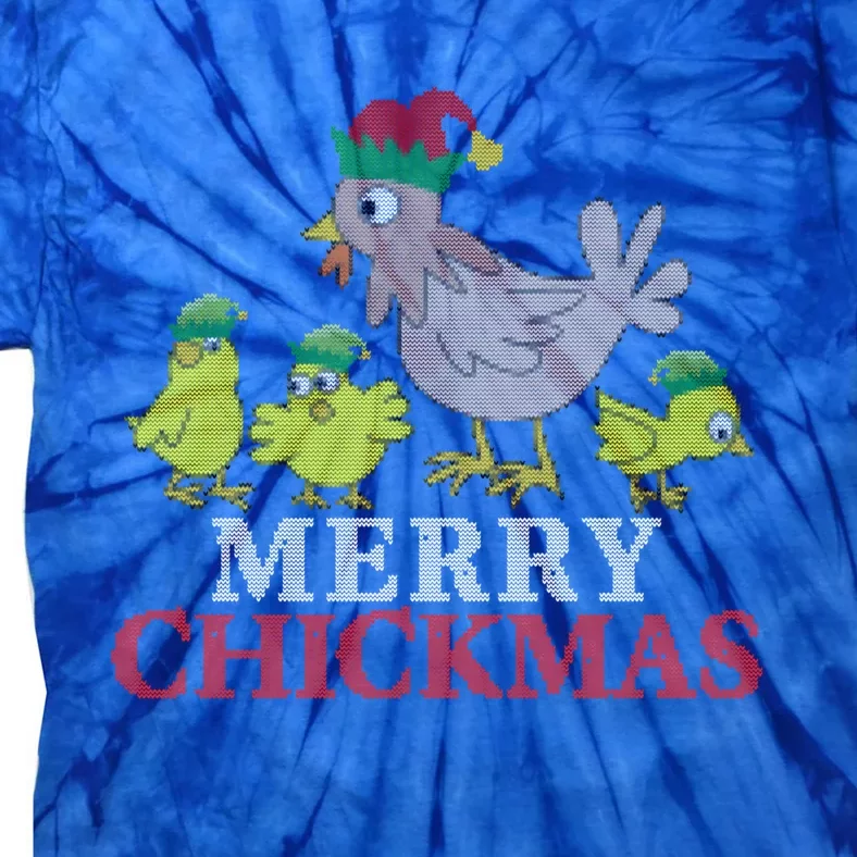 Merry Chickmas Christ Merch Santa Meaningful Gift Tie-Dye T-Shirt