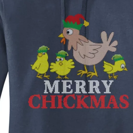 Merry Chickmas Christ Merch Santa Meaningful Gift Women's Pullover Hoodie