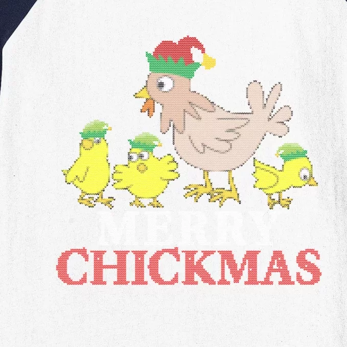 Merry Chickmas Christ Merch Santa Meaningful Gift Baseball Sleeve Shirt