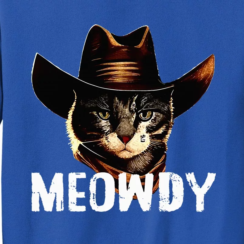 Meowdy Cat Cowboy Tall Sweatshirt