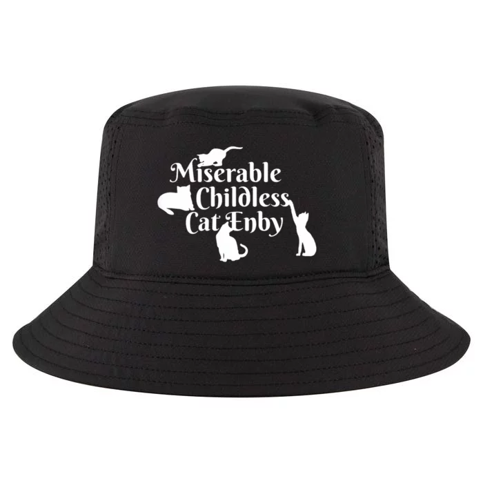 Miserable Childless Cat Enby Cool Comfort Performance Bucket Hat