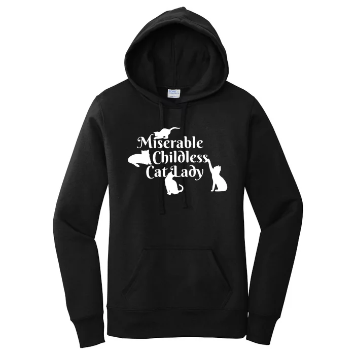 Miserable Childless Cat Lady Women's Pullover Hoodie