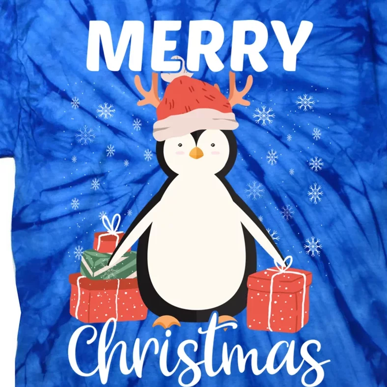 Merry Christmas Cute Penguin Animal Winter Xmas Bird Lover Cute Gift Tie-Dye T-Shirt