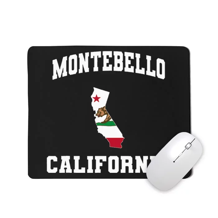 Montebello California Ca State Vintage Athletic Mousepad