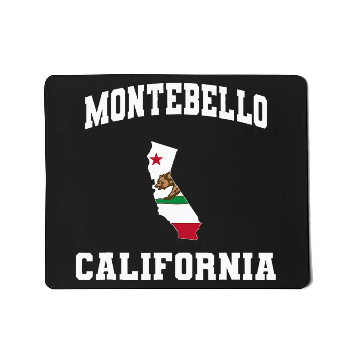 Montebello California Ca State Vintage Athletic Mousepad