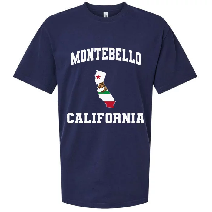 Montebello California Ca State Vintage Athletic Sueded Cloud Jersey T-Shirt