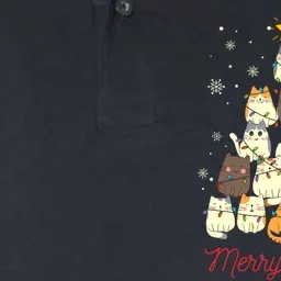 Merry Catmas Cat Christmas Tree Cat Lover Softstyle Adult Sport Polo