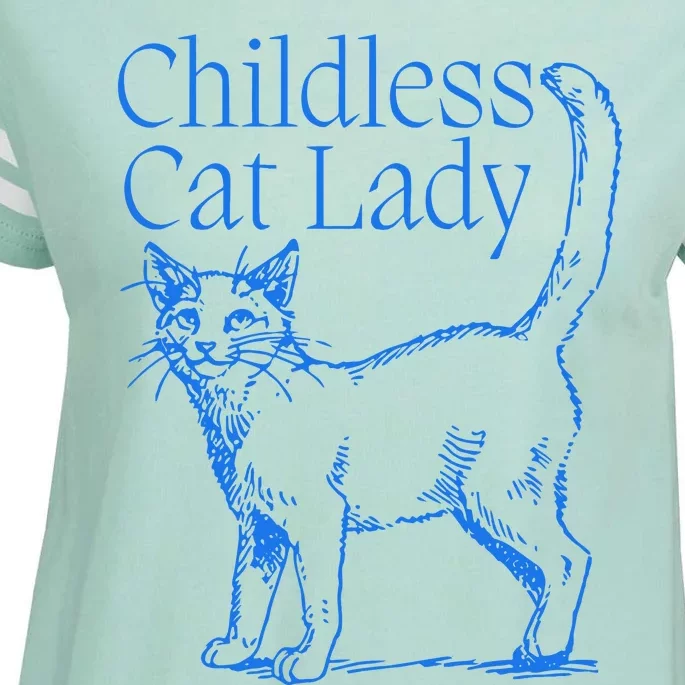 Meidastouch Childless Cat Lady Enza Ladies Jersey Football T-Shirt