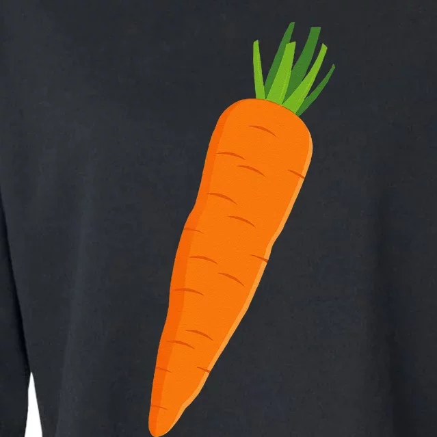 Matching Couple Costume Kids Funny Vegetable Carrot Halloween Cropped Pullover Crew