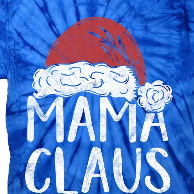 Mama Claus Christmas Costume Gift Santa Matching Family Xmas Cool Gift Tie-Dye T-Shirt