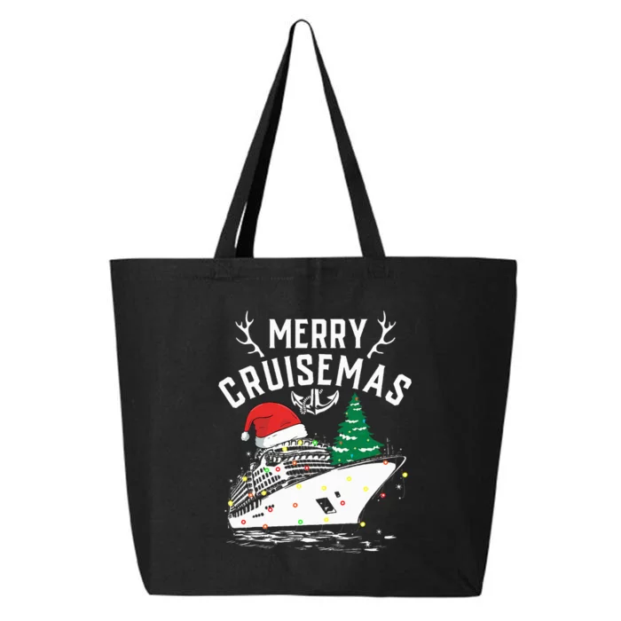 Merry Cruisemas Cruise Ship Family Christmas Funny 25L Jumbo Tote