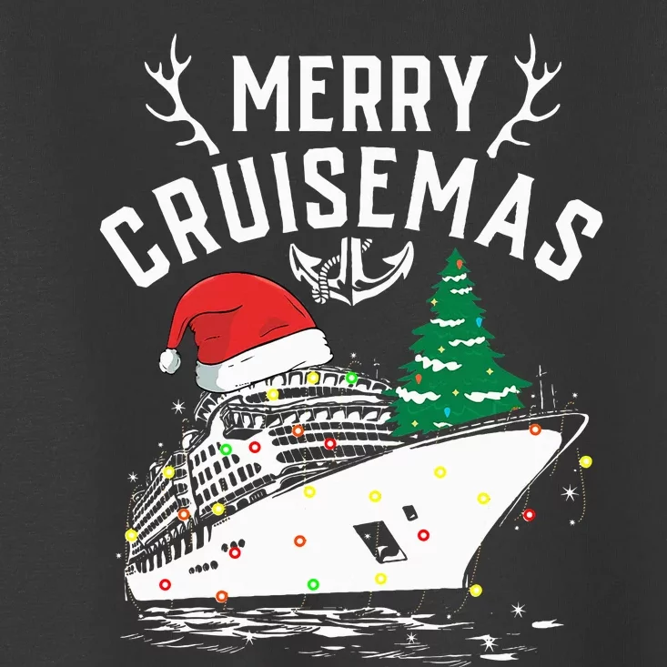 Merry Cruisemas Cruise Ship Family Christmas Funny Toddler T-Shirt