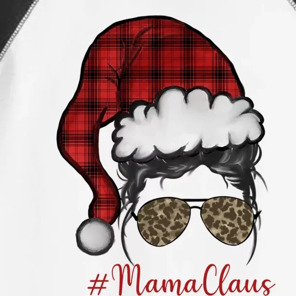 Mama Claus Cool Messy Bun Mom Funny Christmas Gift Toddler Fine Jersey T-Shirt