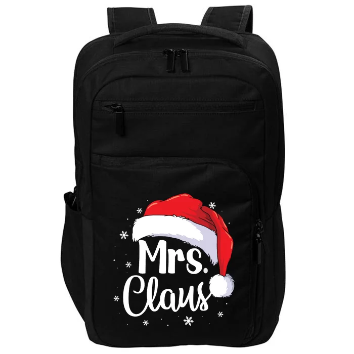 Mrs Claus Christmas Couples Matching His And Her Pajama Impact Tech Backpack