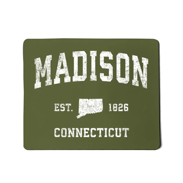 Madison Connecticut Ct Vintage Athletic Sports Mousepad