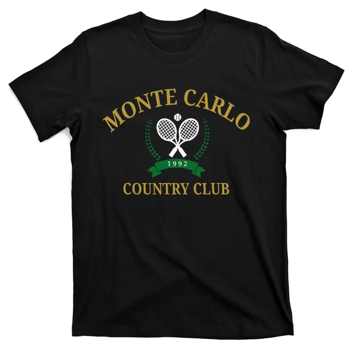 Monte Carlo Country Club Vintage Tennis Aesthetic T-Shirt