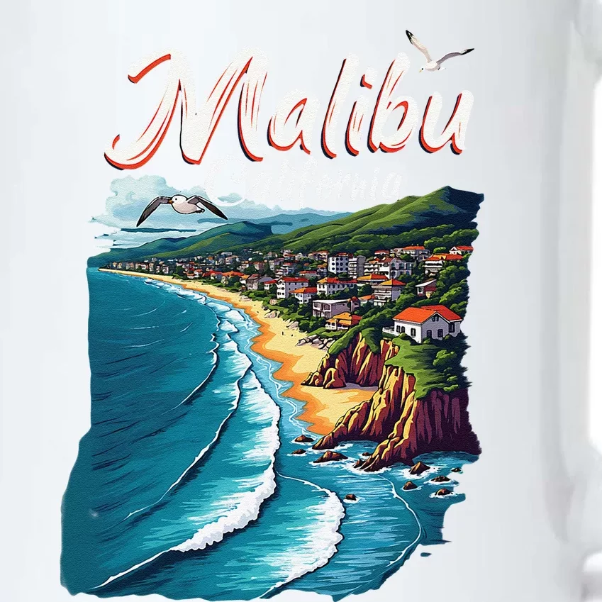 Malibu California Coastal Scenic Beach Black Color Changing Mug