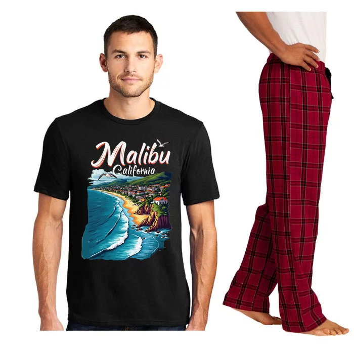 Malibu California Coastal Scenic Beach Pajama Set