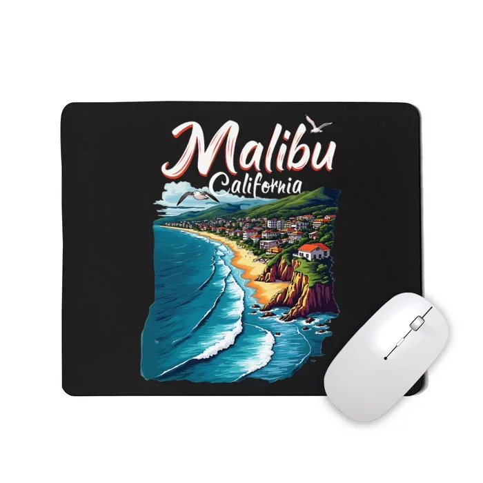 Malibu California Coastal Scenic Beach Mousepad