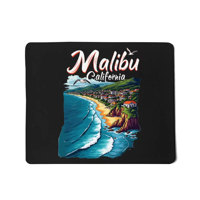 Malibu California Coastal Scenic Beach Mousepad