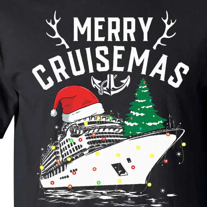 Merry Cruisemas Cruise Ship Family Christmas Funny Tall T-Shirt