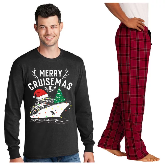 Merry Cruisemas Cruise Ship Family Christmas Funny Long Sleeve Pajama Set