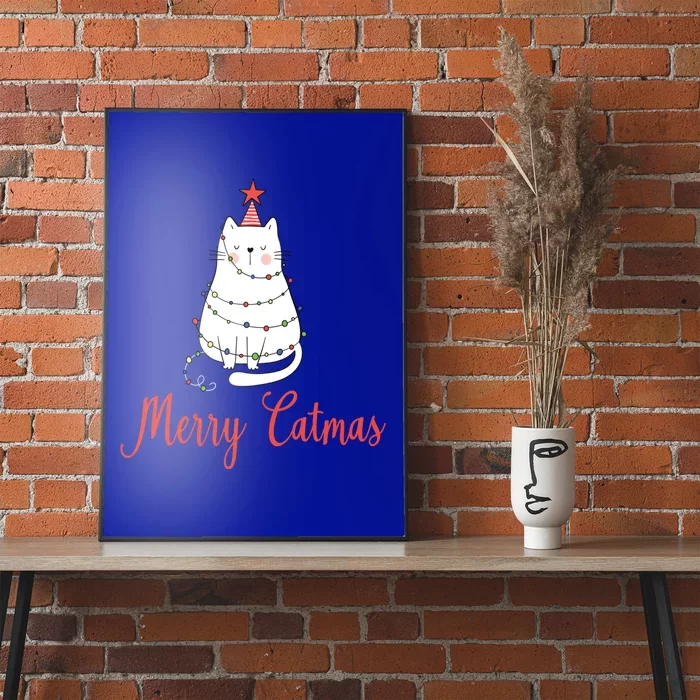 Merry Catmas Cat Christmas Gift Poster