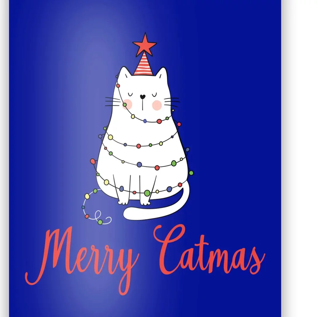 Merry Catmas Cat Christmas Gift Poster