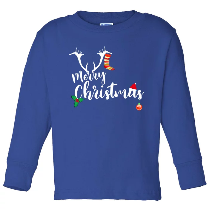 Merry Christmas Cute Gift Cute Gift Toddler Long Sleeve Shirt