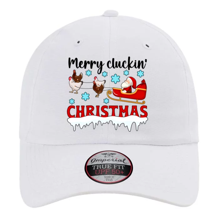 Merry Cluckin Christmas Chicken Owner Xmas Party Chicken Funny Gift The Original Performance Cap